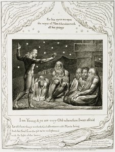 De Toespraak van Elihu door William Blake